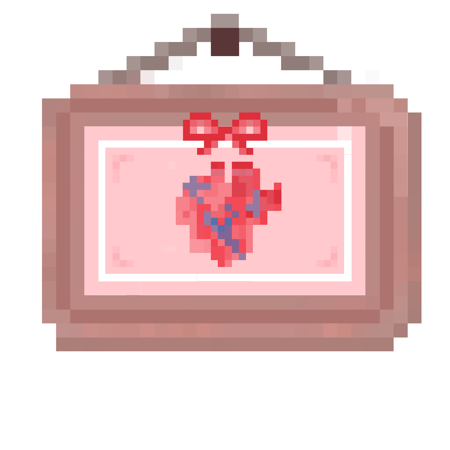 picture frame of a human heart